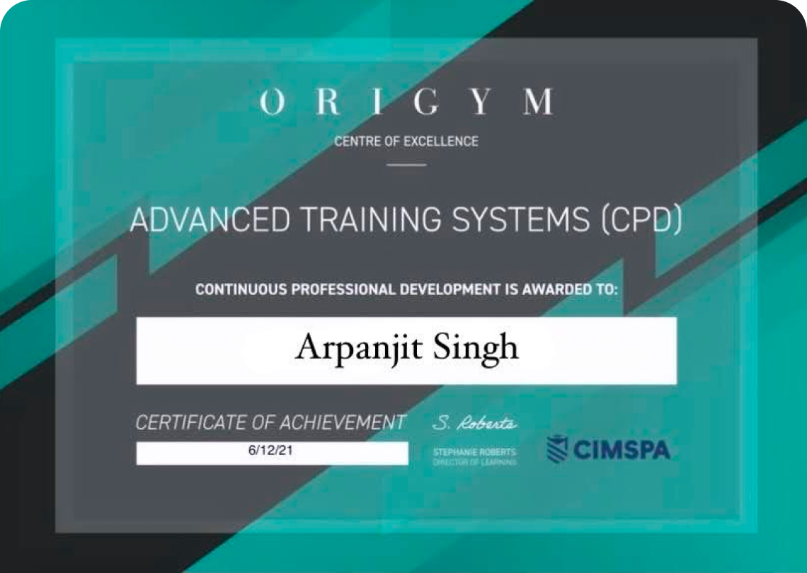 Certificate in continuous personal development certification